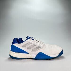 Adidas CodeChaos Sport White Blue Lace Up Spikeless Golf Shoes EF5711 Mens Sz 11
